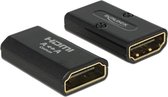 Compact HDMI (v) - HDMI (v) koppelstuk / metalen behuizing - versie 1.4 (4K 30Hz)