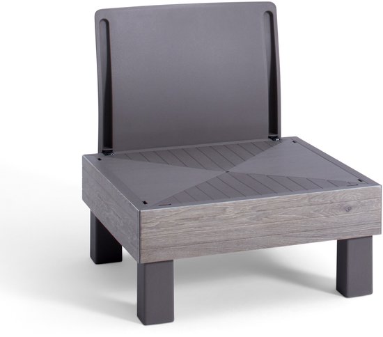 Chaise de jardin Keter Signature Elements - avec coussins verts - Cappuccino/Frêne