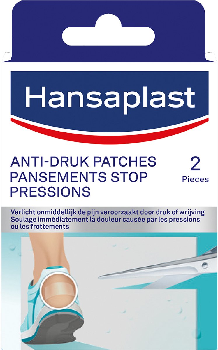 Goedkoopste Hansaplast Anti Druk Patches Pleisters - Voet Verzorging - Likdoornpleisters - Likdoorn Verzorging - Eksteroog Pleister - Eeltpit - 2 Stuks