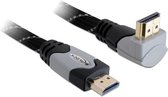 DeLOCK Câble HDMI 1.4 haute vitesse 5 m HDMI HDMI Type A (standard) Noir, Gris