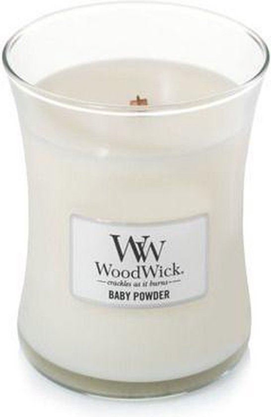 Woodwick Baby Powder Medium Candle | bol.com