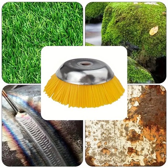 Professionele Onkruidborstel voor Bosmaaier - 20,3 cm Nylon Borstelkop - Geschikt voor Gras, Onkruid en Voegen - 25 mm Asgat - Efficiënt en Duurzaam - Voor Tuin, Tegels, Grind en Opritten van Marfer. — afbeelding 2