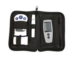 Diabetes tasje - suikerziekte -opbergtas bloed glucose meter - bloedsuiker - etui - tas met rits - reistasje