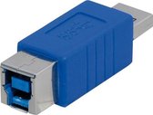Transmedia USB-A (m) - USB-B (v) adapter - USB3.0 / blauw
