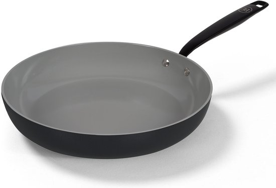 BE Living Essential Koekenpan - Ø 28 cm - Keramisch - PFAS vrij - Inductie - Zwart
