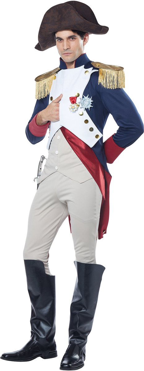 Vegaoo - Luxe Napoleon uniform kostuum voor heren