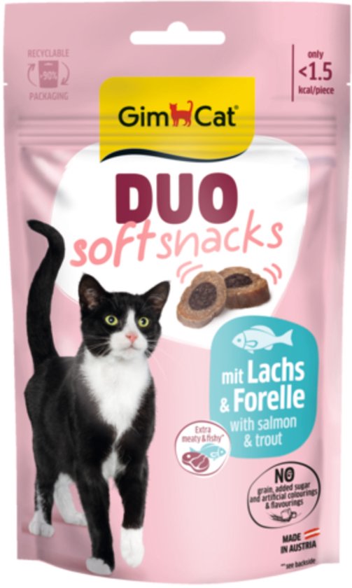 Gimcat Duo Snacks - Kattensnack - Zalm Forel 50 g