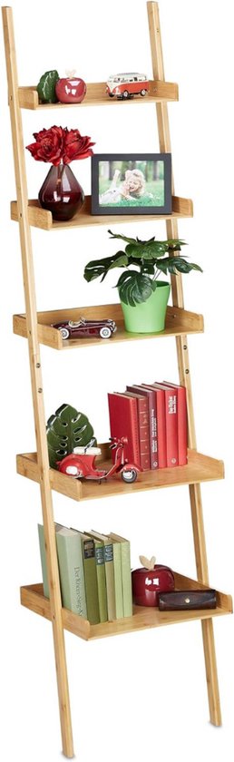 Zylo® Ladderrek - Ladderkast - Ladder Rek - Bruin - 40cm x 45cm x 190cm