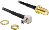 DeLOCK 88487 câble coaxial 1,45 m TS-9 SMA Noir