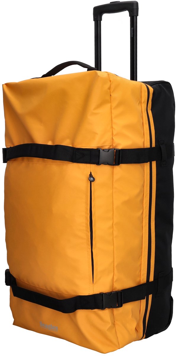 Beagles Travel Originals Reistas met Wielen - Large - 90 Liter - Waterproof - TSA - Wielen - Trekstang - Okergeel