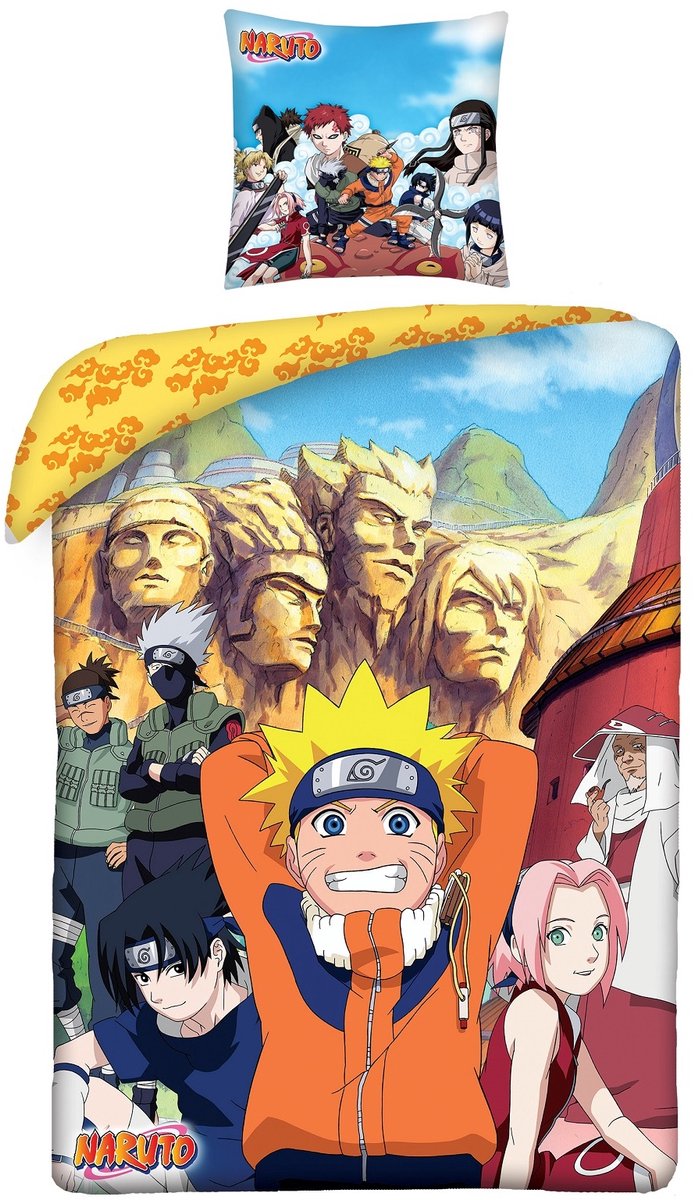 Naruto - Konoha Microvezel Beddengoed Set (140x200cm + 63x63cm)