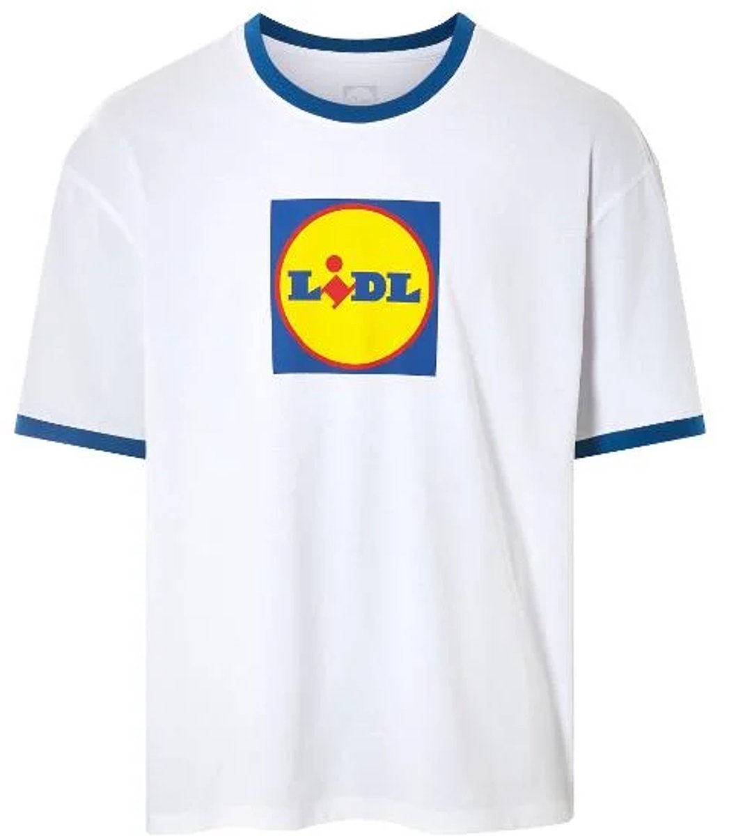 Lidl Fan merchandise shirt fun shirt vrije tijd festival fan collectie supermarkt maat M