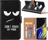 Samsung Galaxy Note 9 Quote & Print Design Boek hoesje met pasjesruimte