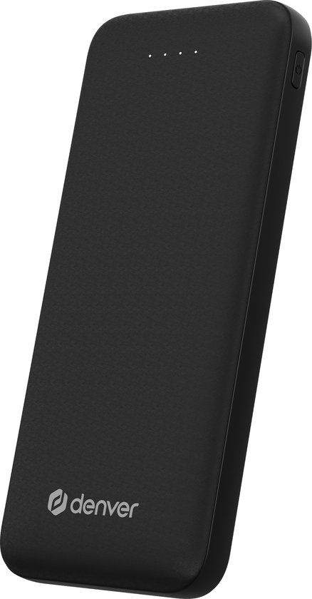 Denver Powerbank 10000 mAh – Met batterij indicator – USB – Micro USB – Universele Powerbank voor o.a. Apple iPhone / Samsung – Zwart – PBS10010B