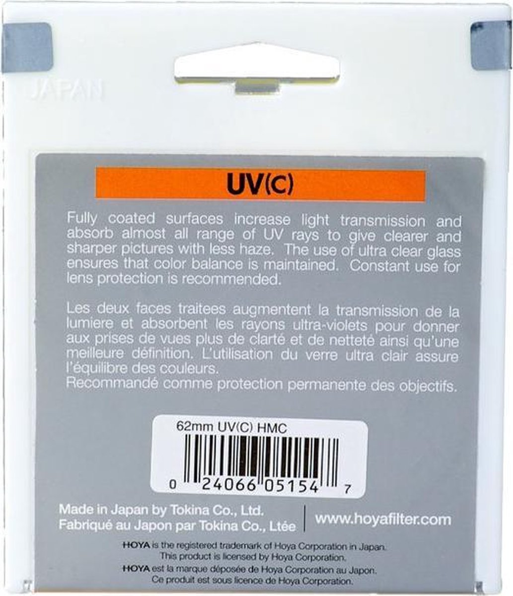 Hoya 49mm UV (protect) multicoated filter, HMC+ series | bol.com