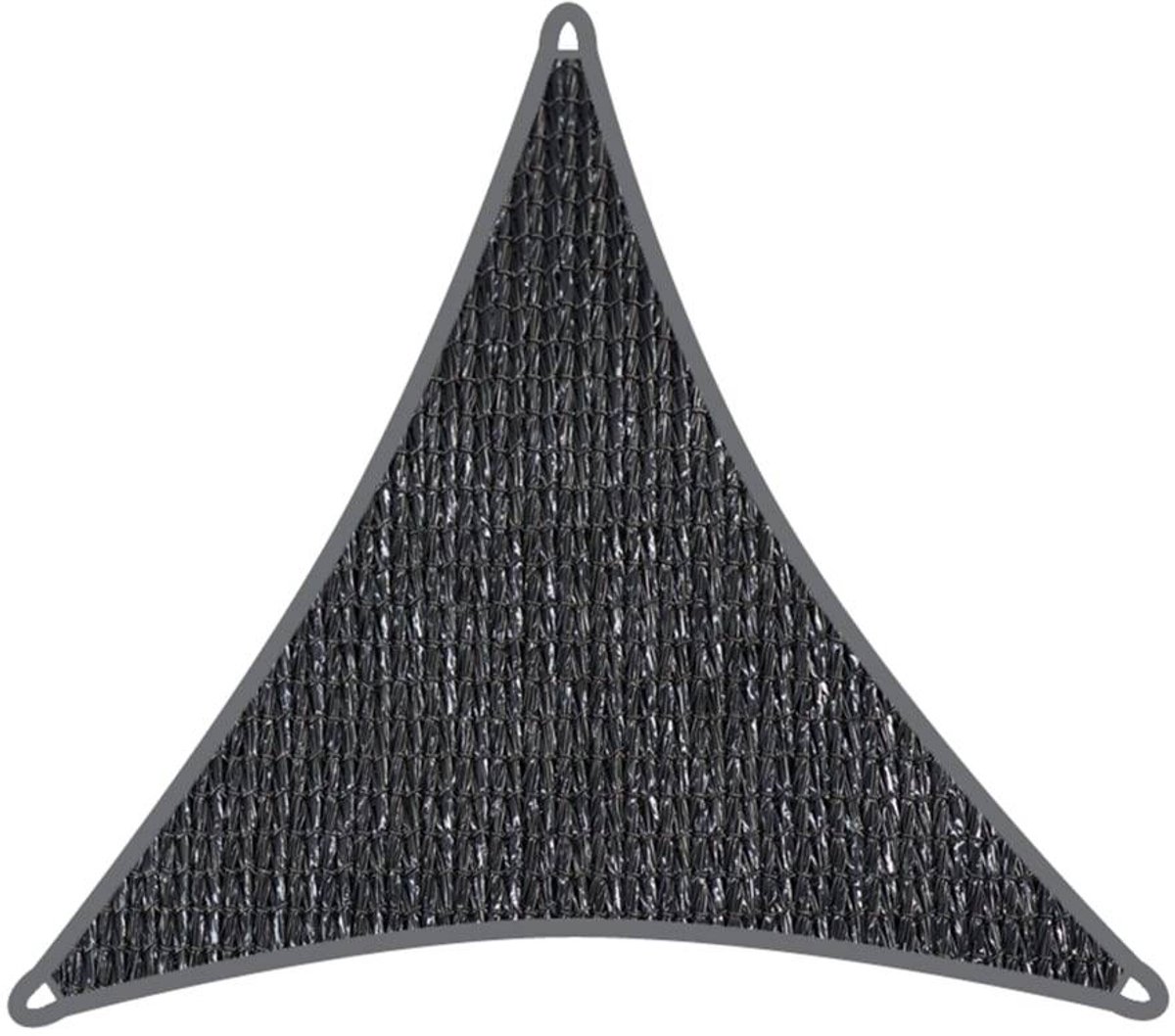 Coolaroo schaduwdoek driehoek 3x3x3m Grafiet met Bevestigingsset | 340gr/m2