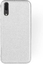 Samsung Galaxy A7 (2018) Zilver Glitter TPU Back Cover Hoesje