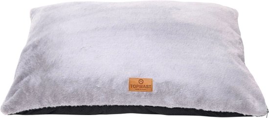 Topmast EcoLux - Ecoproof Hondenkussen - Antraciet - 120 x 80 x 12 cm - Zacht Fleece
