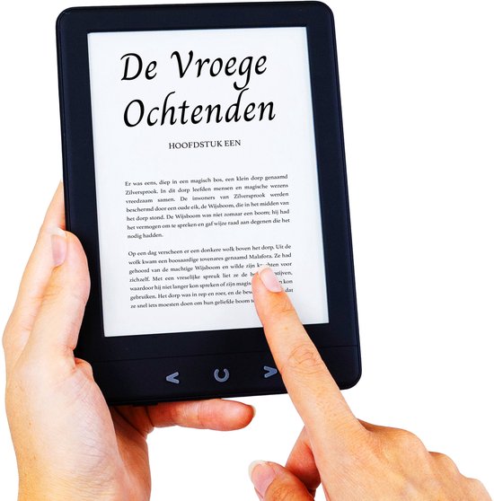 eReader 6 Inch - Ebook Reader - E-Reader met Backlight - 17H Schermtijd - 4GB - Zwart - Silvergear