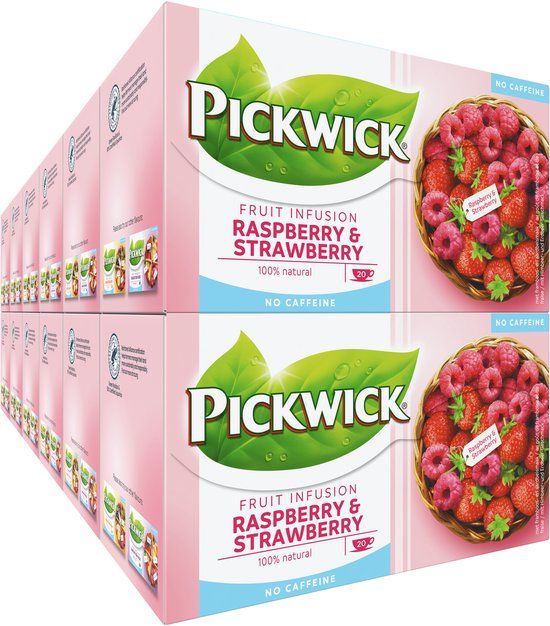 Pickwick Raspberry Rose Pickwick Fruit Infusion Raspberry Strawberry Fruit Thee - 12 x 20 ...