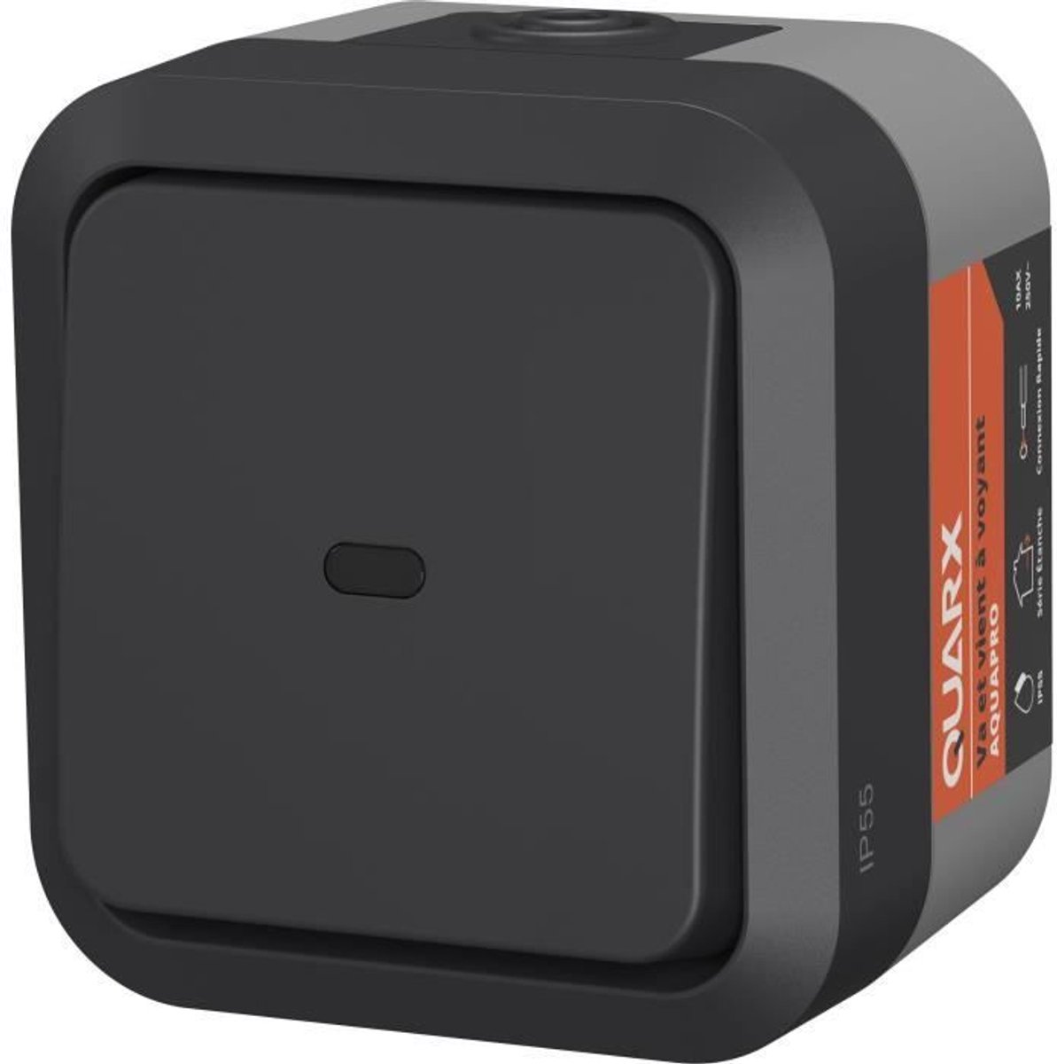 Aan/uit schakelaar - QUARX - Aqua Pro - Buiten - Controlelampje - IP55 - 250 V