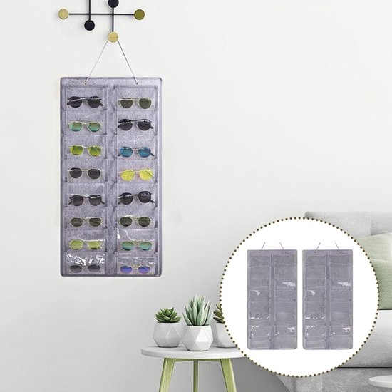 YEYONG Brillenhalter Wand Brillenaufbewahrung 2 Stück Brillenablage Sonnenbrillen Aufbewahrung Organizer Wandmontage zum Aufhängen der Brille Sonnenbrillen (Grau YEYONG Brillenhalter Wand Brillenaufbewahrung 2 Stück Brillenablage Sonnenbrillen Aufbewahrung Organizer Wandmontage zum Aufhängen der Brille Sonnenbrillen (Grau