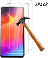 Ntech 2Pack Samsung Galaxy A60 full cover Screenprotector Tempered Glass