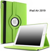 Ntech Hoes geschikt voor Apple iPad iPad Air (2019) 10.5 Draaibare Hoes - Groen
