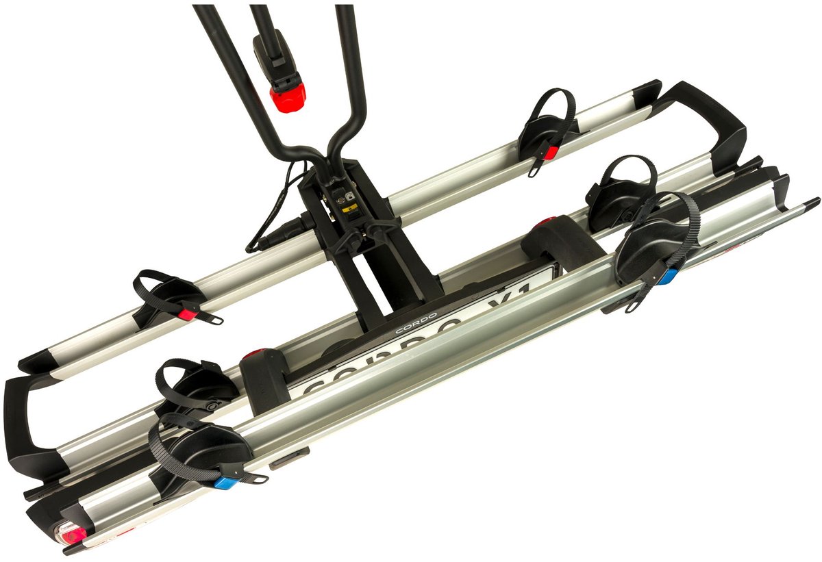 Cordo X1 Fietsendrager Trekhaak – Lichtgewicht 12,5 kg – Geschikt voor 2 E-Bikes tot 30 kg – Opvouwbaar & Afsluitbaar – foto 3
