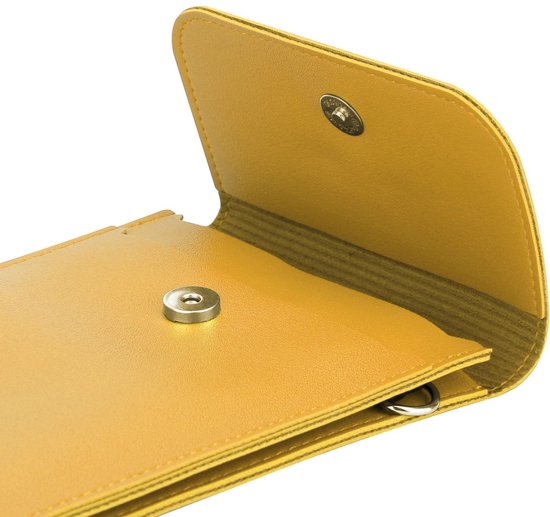 Mobielhoesje geschikt voor HTC U23 PRO in GEEL Etui Case Cover Handtas voor dames