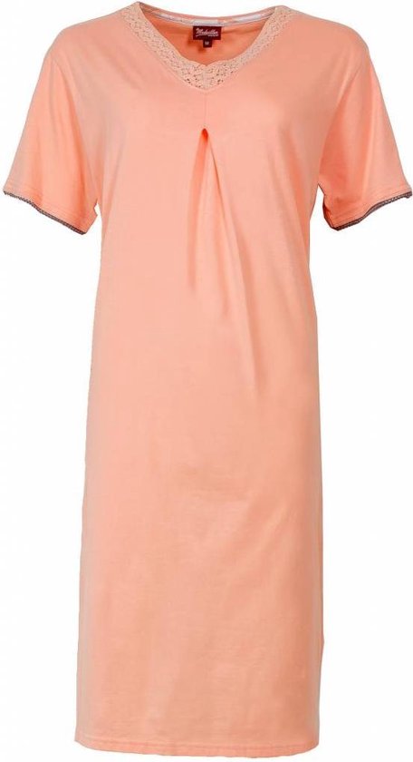 Medaillon Dames Nachthemd Oranje MENGD1303A - Maten: