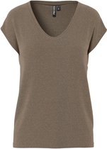 Pieces T-shirt Pcbillo Tee Lurex Stripes Jrs Noos 17078572 Morel Femme Taille - L