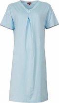 Medaillon Dames Nachthemd Blauw  - Maten: XL