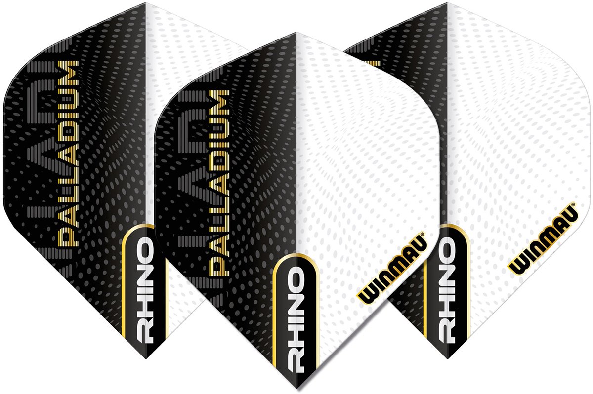 Winmau Rhino Extra Thick Palladium Black - Dart Flights