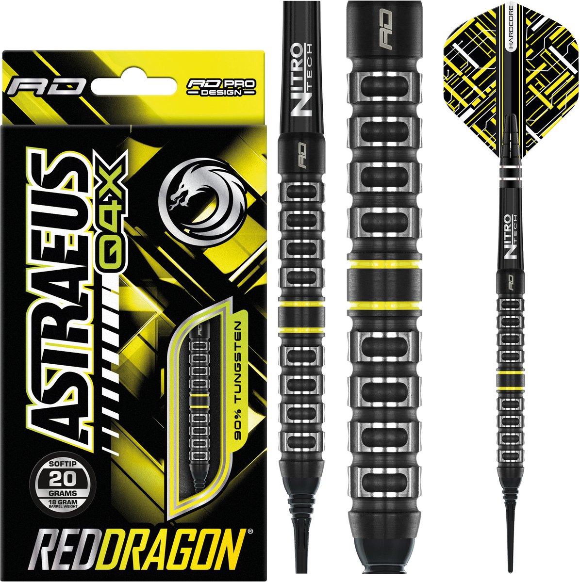 Red Dragon Astraeus Q4X Parallel 90% - Soft Tip Darts
