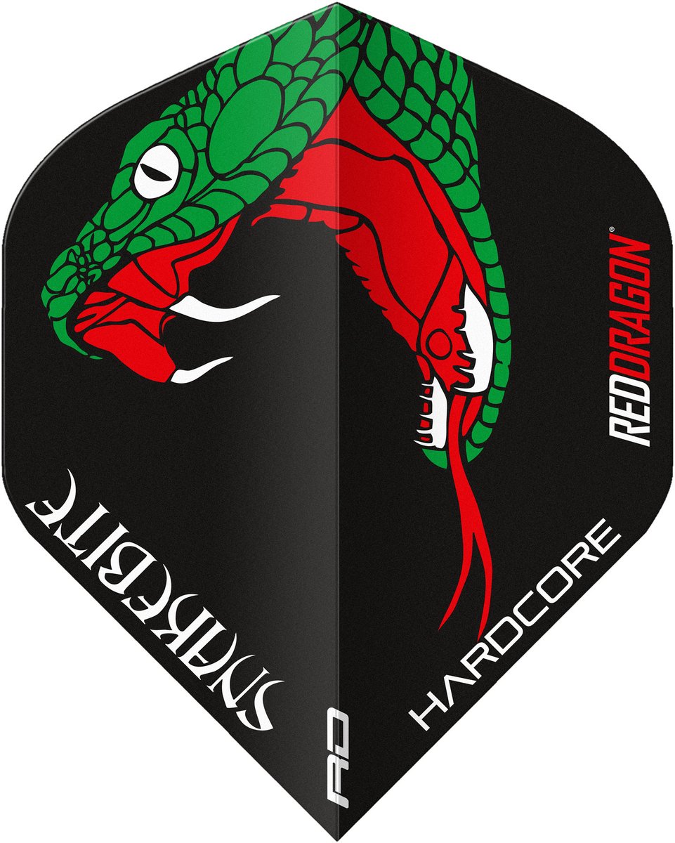 Red Dragon Peter Wright Yin Yang Black White - Dart Flights