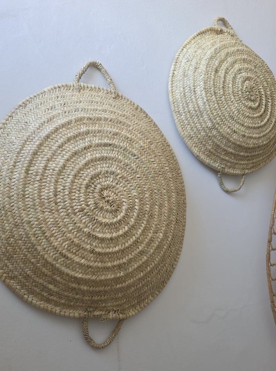 Gevlochten Wandmanden Set DecorDwell Boho Wandmanden Set Van 10 Stuks - Handgemaakt En Rustiek Voor Woonkamer Decoratie Handgemaakt Macramé Wanddecoratie