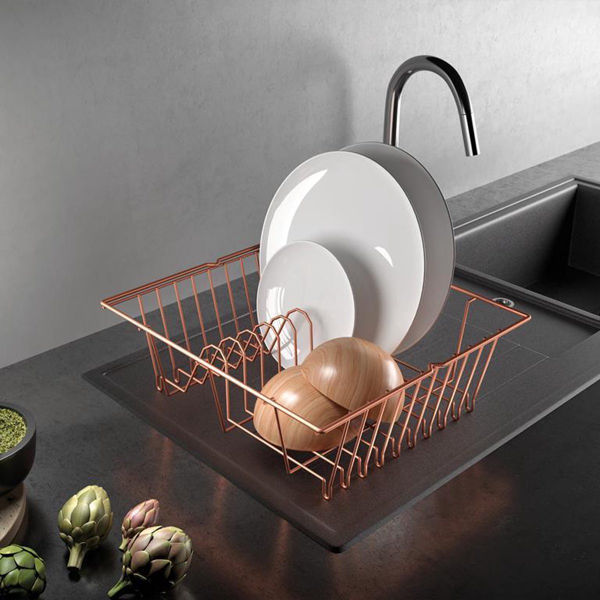 METALTEX Égouttoir vaisselle pliable Lilly - Ustensiles et accessoires de cuisine METALTEX Égouttoir vaisselle pliable Lilly - Ustensiles et accessoires de cuisine