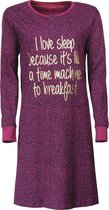 Irresistible Dames Nachthemd Paars met Goudkleurige print IRNGD2604A Maten: XL