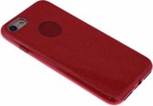 Rood Glitter TPU Hoesje iPhone 8 / 7