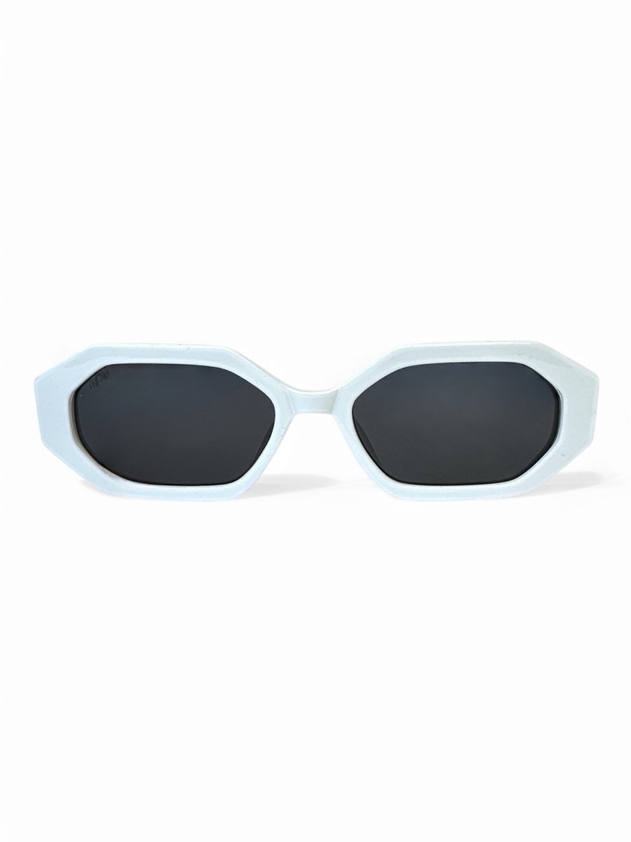 The Brand Remarkable – Zonnebril Unisex – Zonnebril Dames – Zonnebril Heren – Vierkante Zonnebril – Zwart / Wit – UV400 – Luxe, Duurzame & Trendy Zonnebril – Designer Zonnebril – Mode Zonnebril 2025 – Inclusief Beschermhoes – Polariserend Look