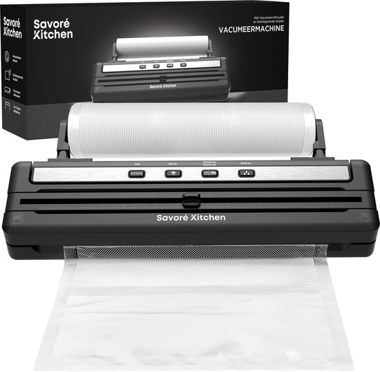 Savoré Kitchen ProSeal Vacumeermachine met Snijder en Rolhouder - Vacuummachines - Foodsaver - Seal Apparaat - Vacuum Sealer - Vacuummachine