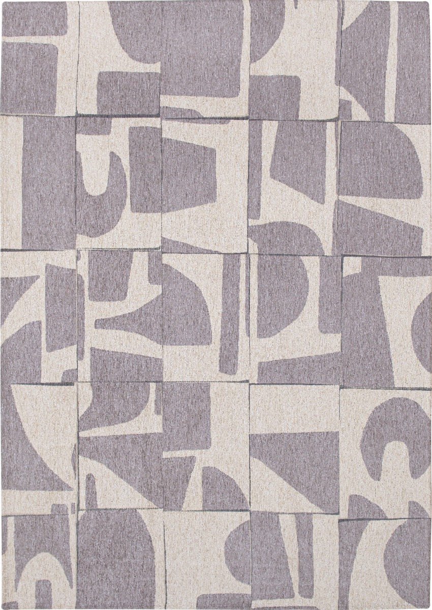 Louis de Poortere Vloerkleed Craft Papercut String Grijs