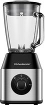 Bol.com KitchenMonster® Blender Pro 1200 Watt - Smoothie Maker 1.5 Liter met 3 standen aanbieding