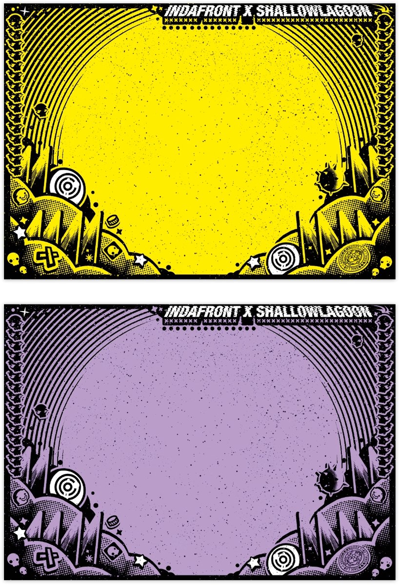 Shallow Lagoon x Indafront Stickers Mix - 50 stuks