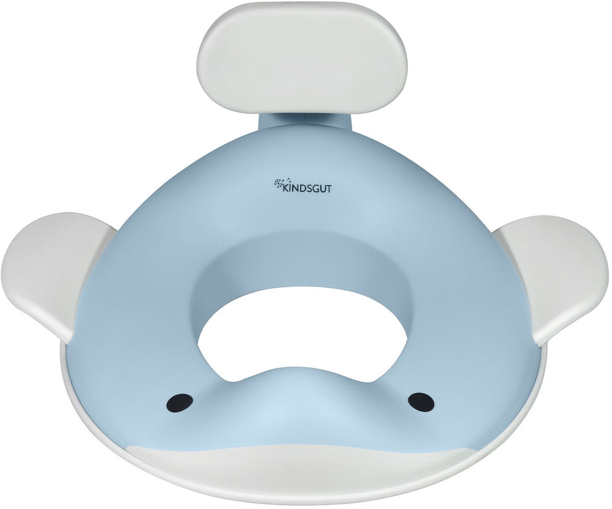Kindsgut - WC verkleiner - Lichtblauw - Walvisdesign - Antislip functie - Jongens & Meisjes - Comfortabel ontwerp WC bril verkleiner