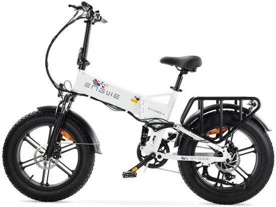ENGWE Engine X Elektrische Vouwfiets - Fatbike - 20 Inch - 250W Motor - 7 Versnellingen - 100 km Actieradius - Mechanische Schijfremmen - Wit van ENGWE — afbeelding 3
