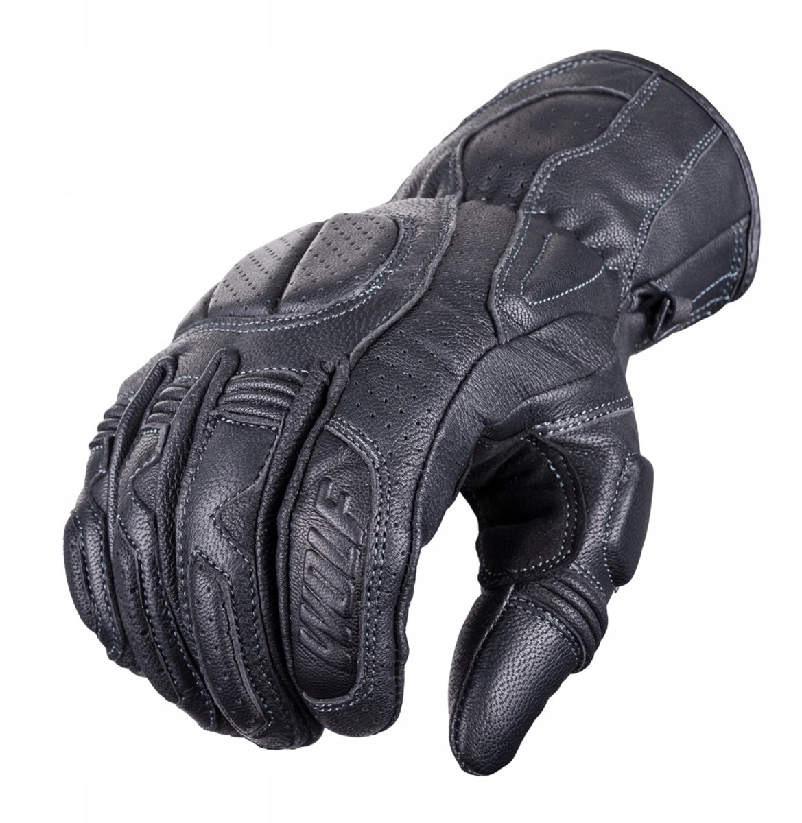 Wolf Furia - Motorhandschoenen - Zwart - Leer - Ademende Voering