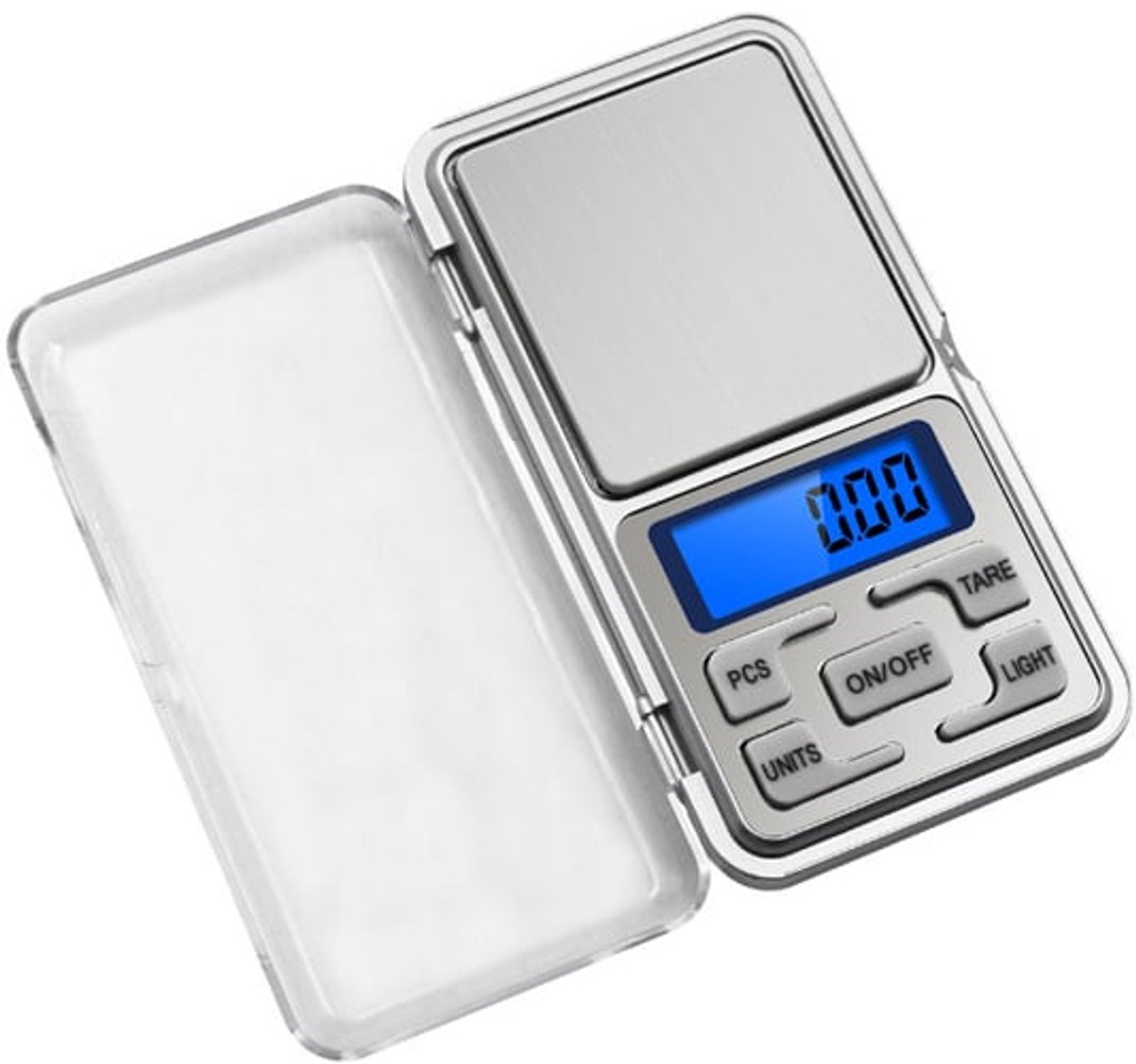 Digitale mini precisie keukenweegschaal - 0,01 tot 500 gram - pocket scale op batterij -precisie weegschaal keuken - keukenweegschaal digitaal