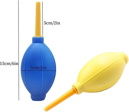 2 stuks raketblazer - rubberen blaasbalg - geschikt voor cameralensstofverwijderingsset - geschikt voor sensorreiniging, wimperverlenging, stofverwijdering, luchtpomp - plastic licht - bubbelluchtpomp - groen, blauw, roze, zwart, rood, geel van KssFire — afbeelding 5